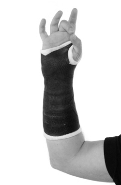 Touching thumb to secondfinger