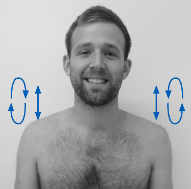 Shoulder shrugs and shoulder rolls