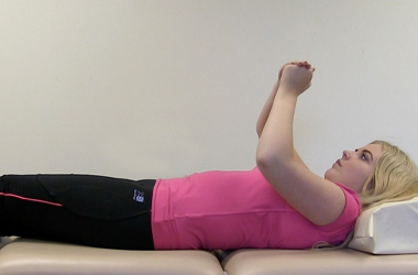 pushing towards the ceiling and back to start position
