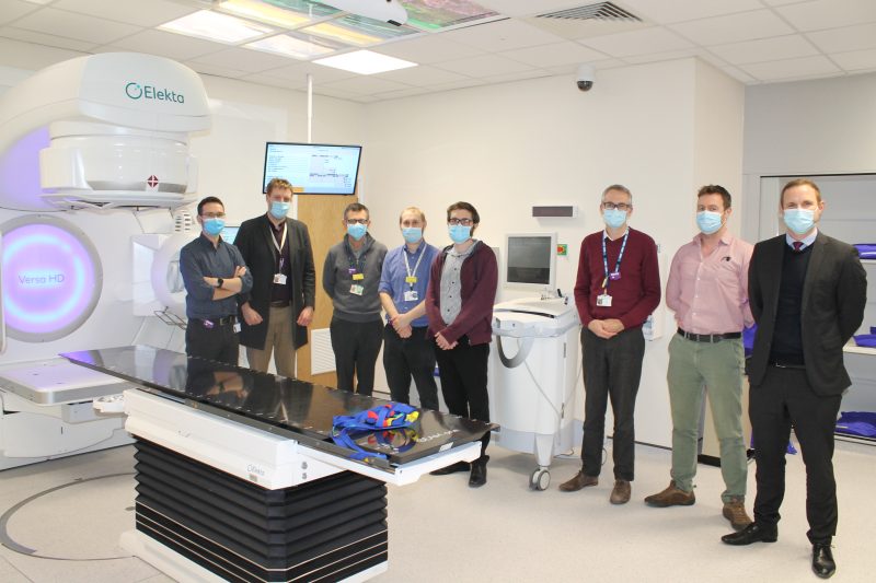 Some of the team involved in the linear replacement