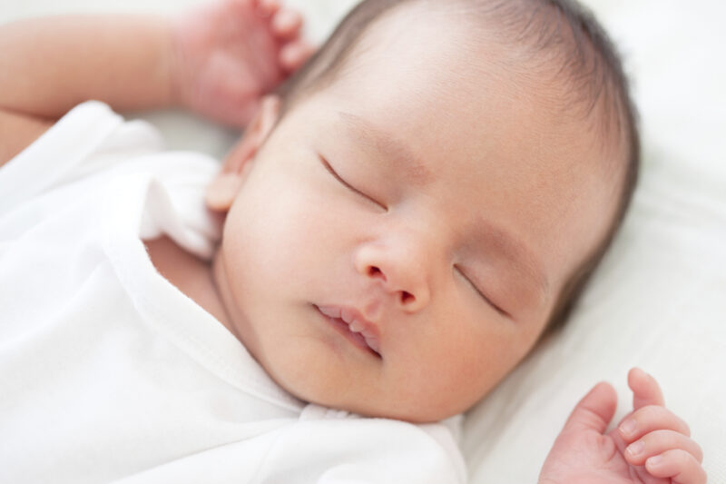 image of baby asleep 