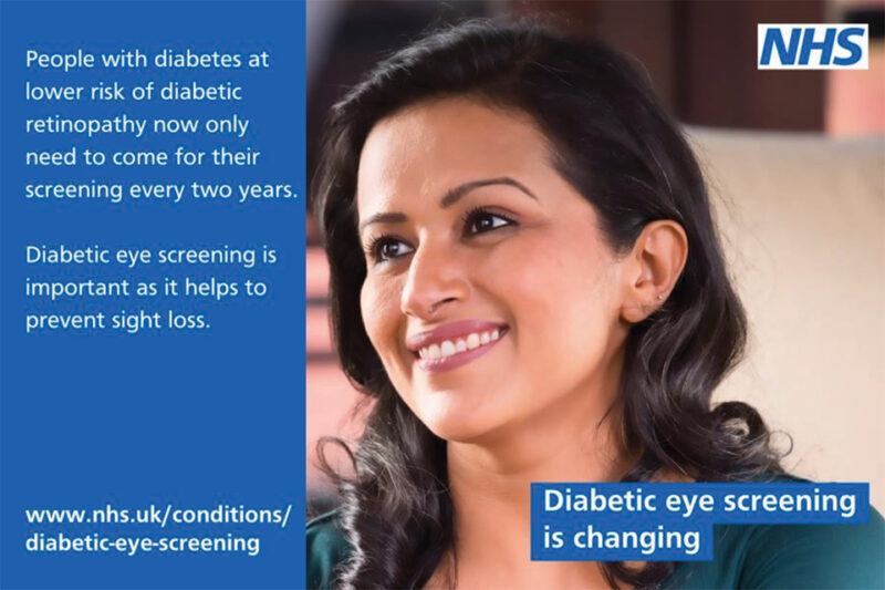 People with diabetes at lower risk of diabetic retinopathy now only need to come for their screening every two years