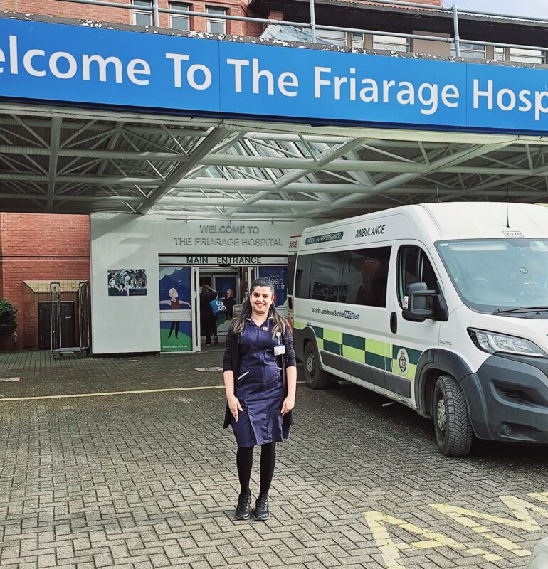 Somia Chacko outside the Friarage