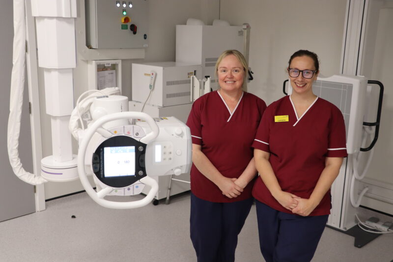 Radiology advanced practitioners Clare Butt (left) and Lorraine Hollings at North Tees and Hartlepool NHS Foundation Trust