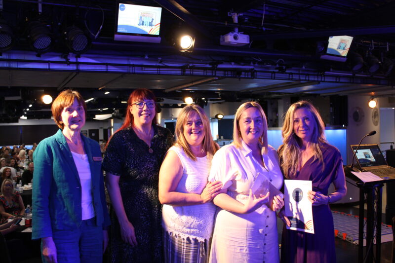 Friarage maternity team receiving their Nightingale award