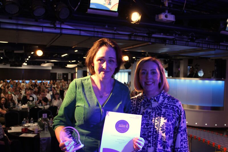 ennifer Hooley receiving her nightingale award