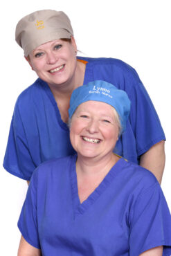 HCAs Joanne Sidgwick and Lynne Potter