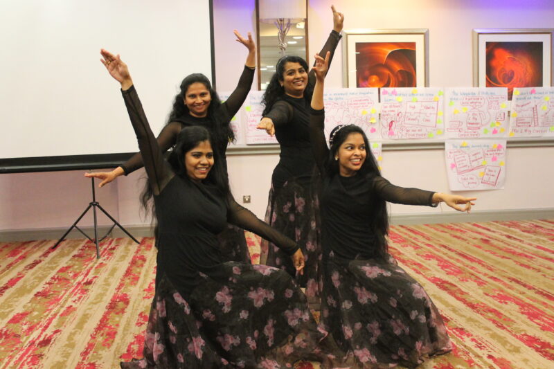 International nurses showing off their dance moves
