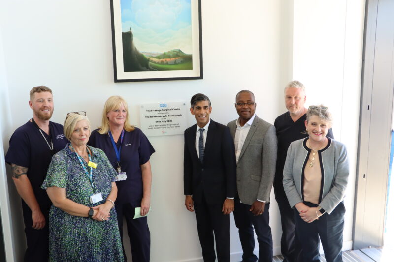 The team opening the surgical hub