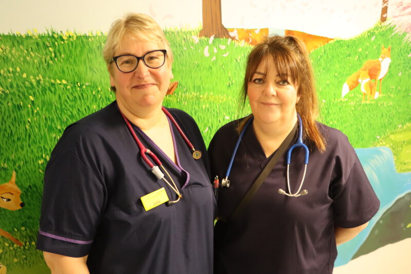 Julie King and Wendy Harris