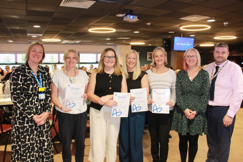 Senior specialist physiotherapist, Linda Furness scooped the AHP research award.