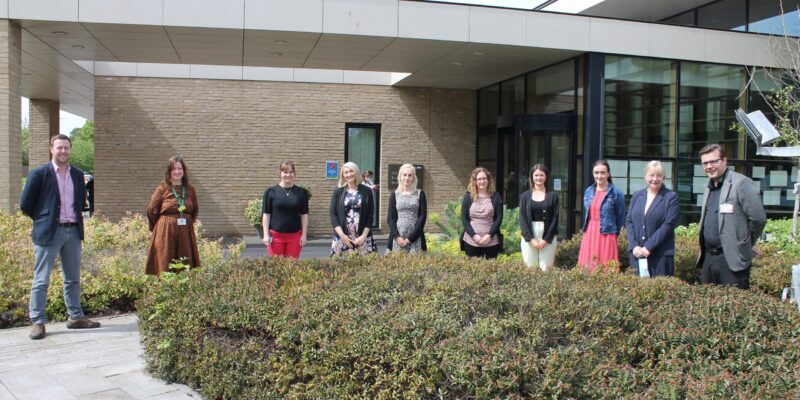 Radiotherapy clinical lead Claire Huntley along with consultant clinical oncologist Clive Peedell and the medical team from Cork University Hospital