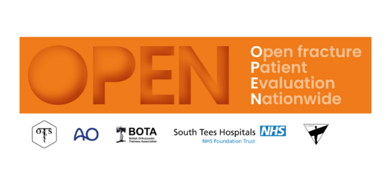 Open logo on an orange background.