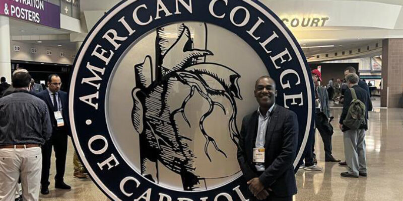 Enoch Akowuah at the American College of Cardiology