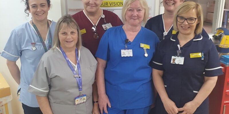 Gill Lewis with her colleagues.