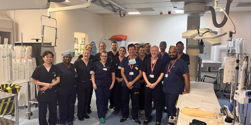 TAVI team at James Cook cath labs