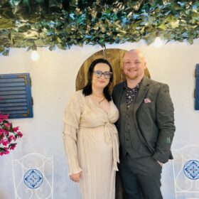 Charlotte Farr and her partner Kyle Whyte