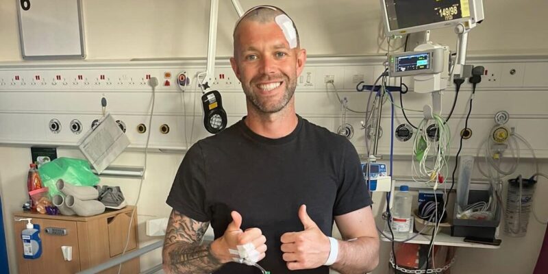 Chris Neal post-surgery