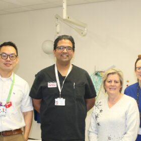 The stroke team with Jill Ryan