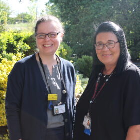 Heart failure nurse consultant Mary Sweeting and Jane Cousins