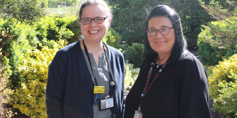 Heart failure nurse consultant Mary Sweeting and Jane Cousins