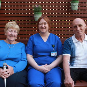 Elizabeth Askins, Donna Wiseman and David Mitchell