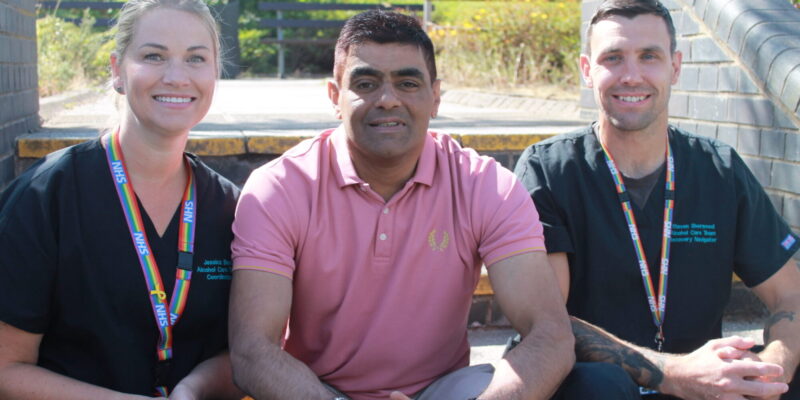 Jessica Beck, Mazar Khan and recovery navigator Steven Sherwood