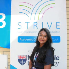 Consultant musculoskeletal radiologist, Dr Maya Jafari outside James Cook