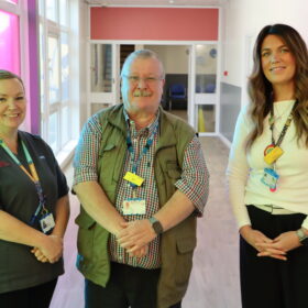 Julie Bardsley, Ian Taylor and Donna Mason